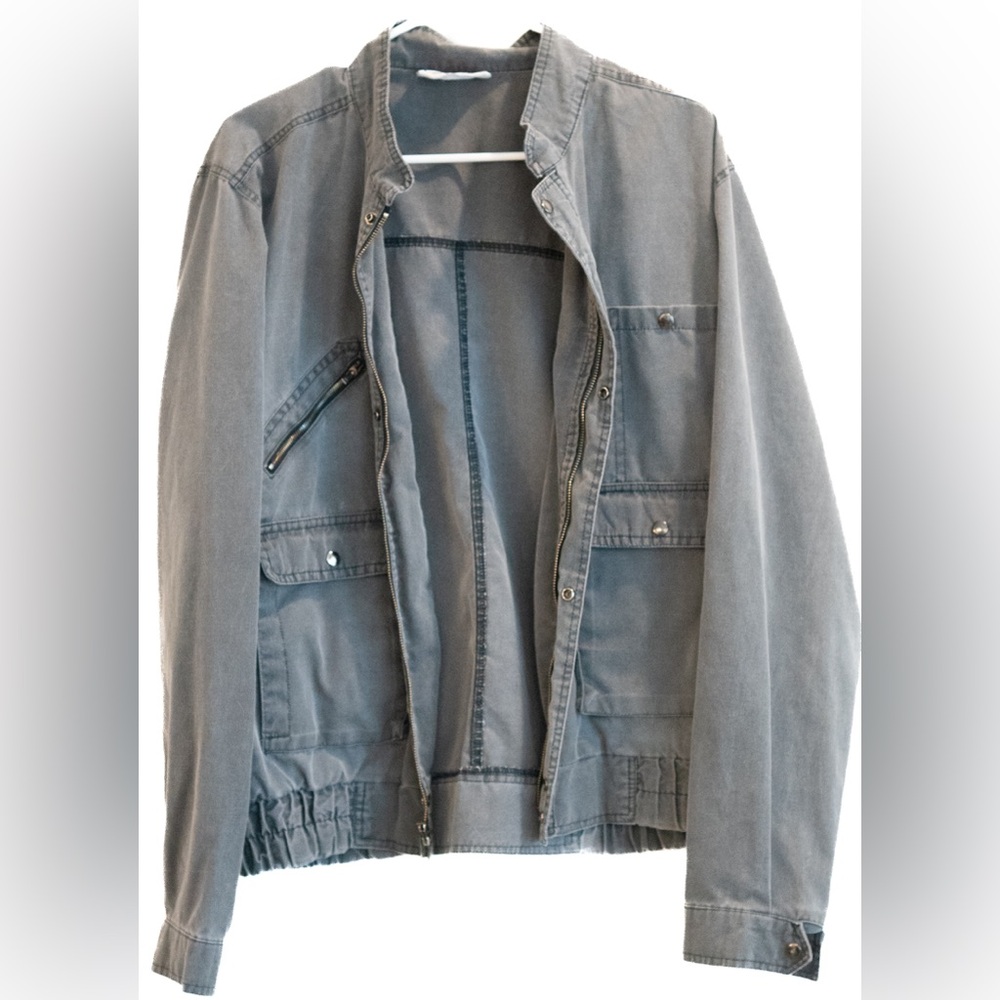 Vintage Gray Denim Jacket